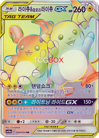 라이츄 & 알로라 라이츄 GX